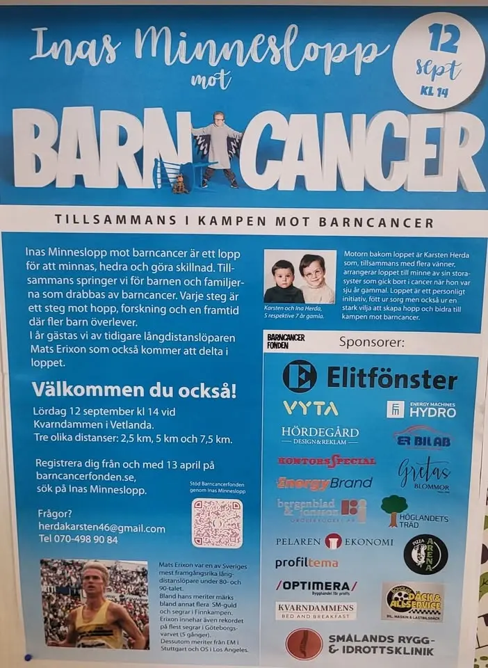 Inas minneslopp mot Barncancer