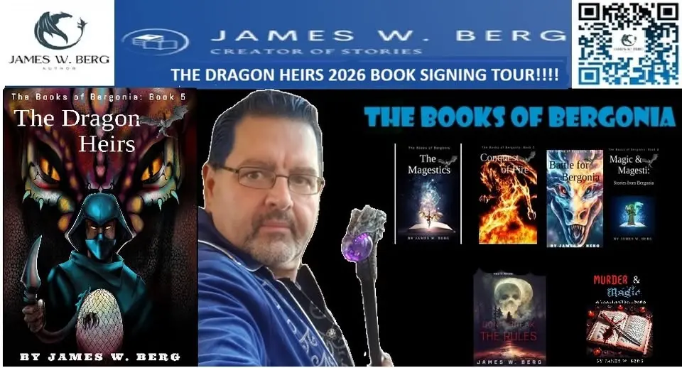 Author James W. Berg @ Haymarket Farmer's Market!!