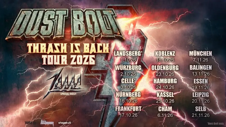 DUST BOLT + Special Guest: Zerre I Thrash is Back Tour 2026 I Koblenz