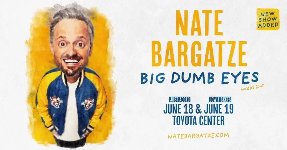 Nate Bargatze - Big Dumb Eyes World Tour - HOUSTON
