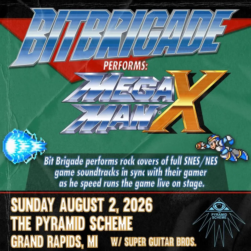 Bit Brigade Performs "Mega Man X" LIVE + Super Guitar Bros