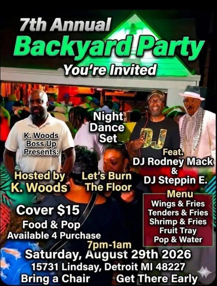 K. Woods 7th Annual Backyard Party