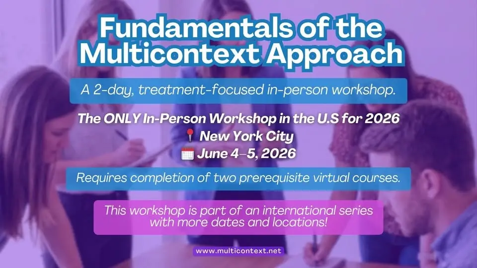 Fundamentals of the Multicontext Approach - Only in person U.S workshop!
