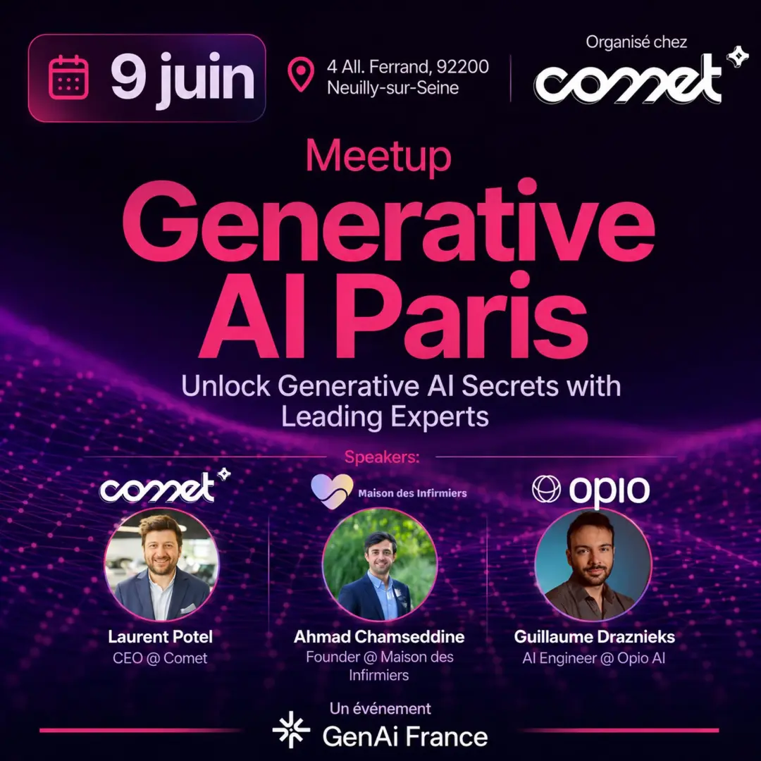 Generative AI Paris - 9 juin 2026 @Comet