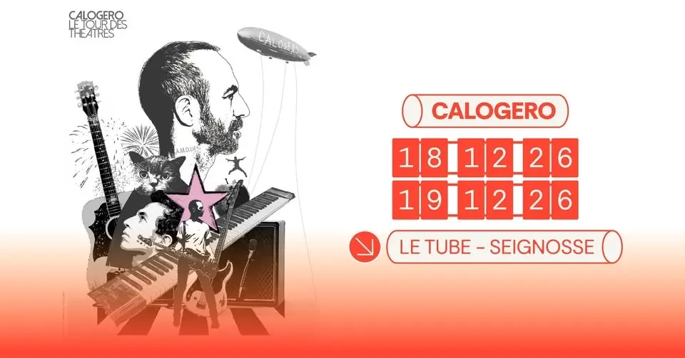 Calogero en concert au Tube, les 18 & 19.12.2026 !
