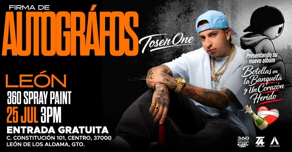 Firma de Autógrafos con Toser One - León, Guanajuato