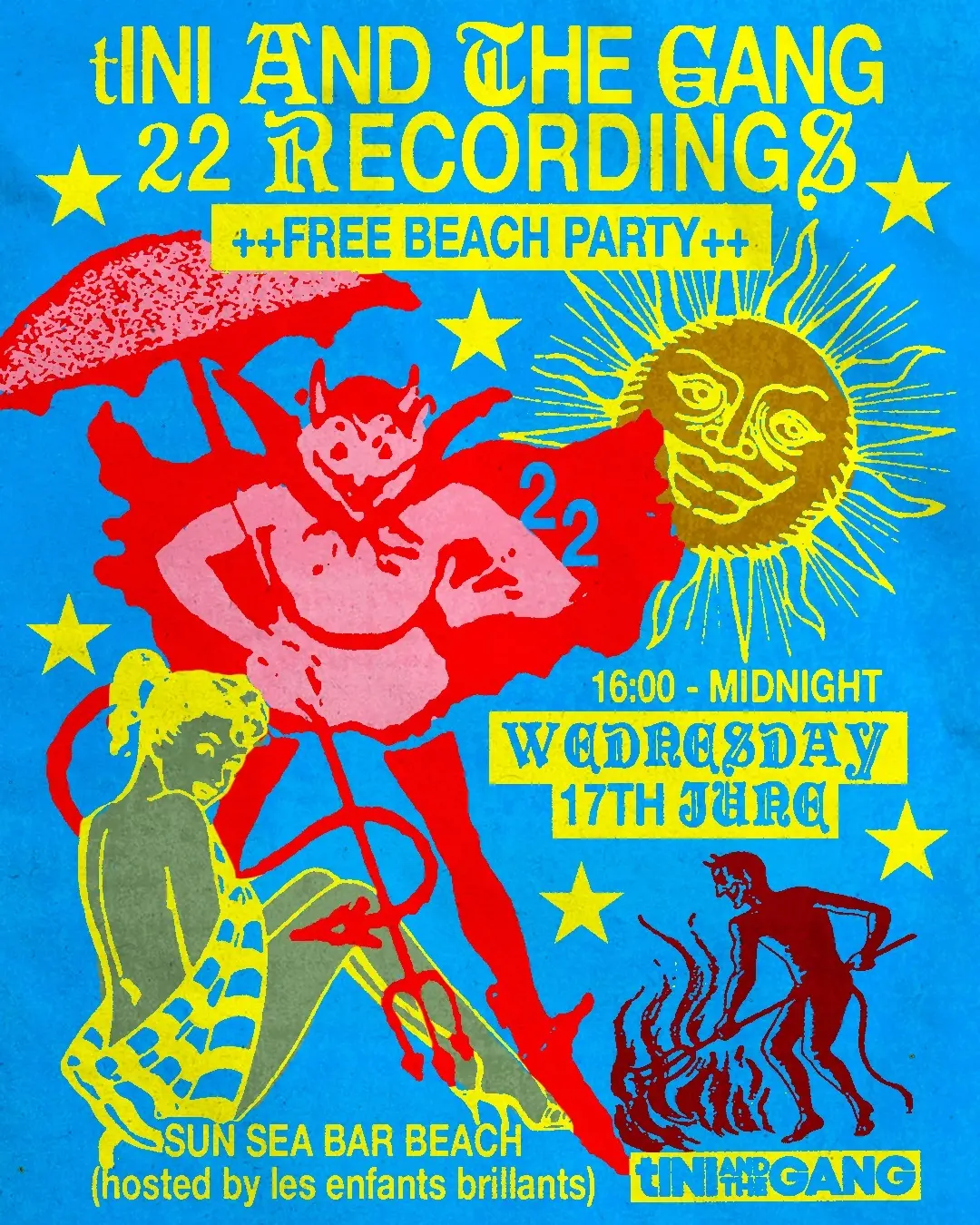 tINI AND tHE GANG x 22Recordings hosted by Les Enfants