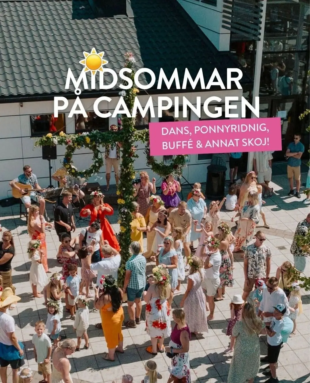 Midsommar på Campingen