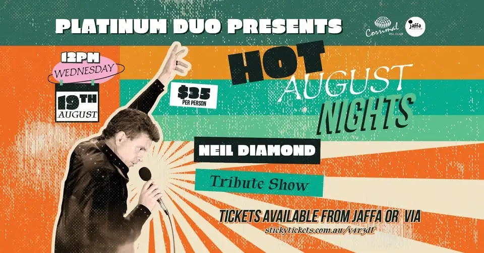 Hot August Nights | Neil Diamond Tribute Show by Platinum Duo