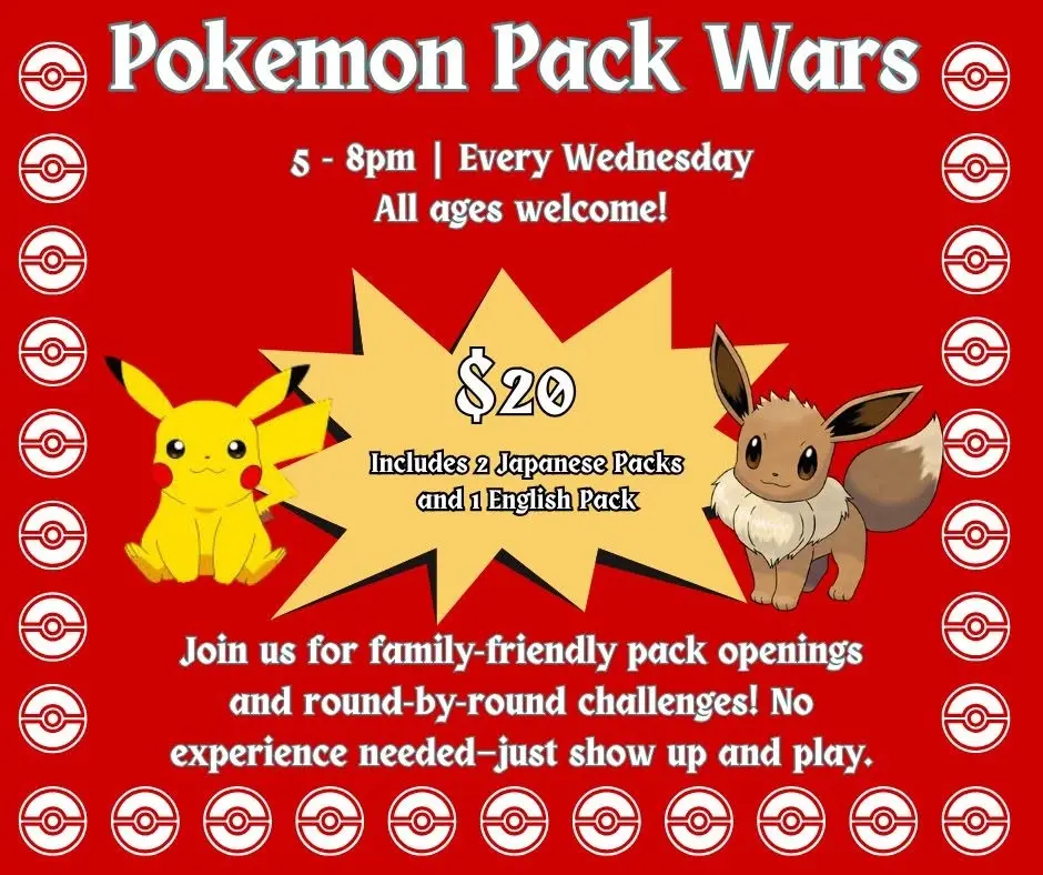 Wednesday Pokemon Pack Wars @ Dragon King