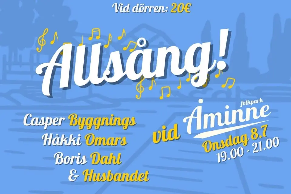 Allsång (Casper Byggnings, Håkki Omars, Boris Dahl & Husbandet)
