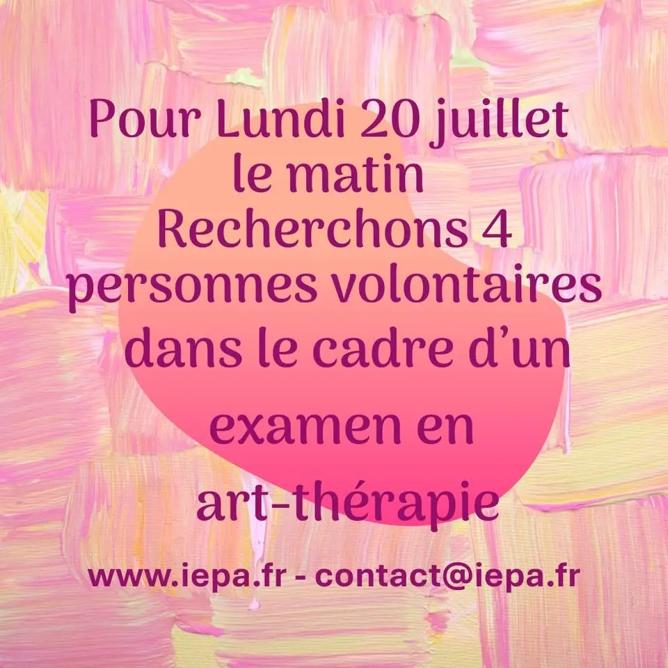 Recherche volontaires pour examen en art-thérapie