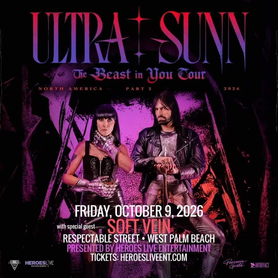 ULTRA SUNN "The Beast In You Tour" + SOFT VEIN - West Palm Beach
