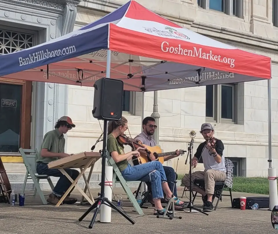 The Corn Lickers Old Time Band at Goshen Market