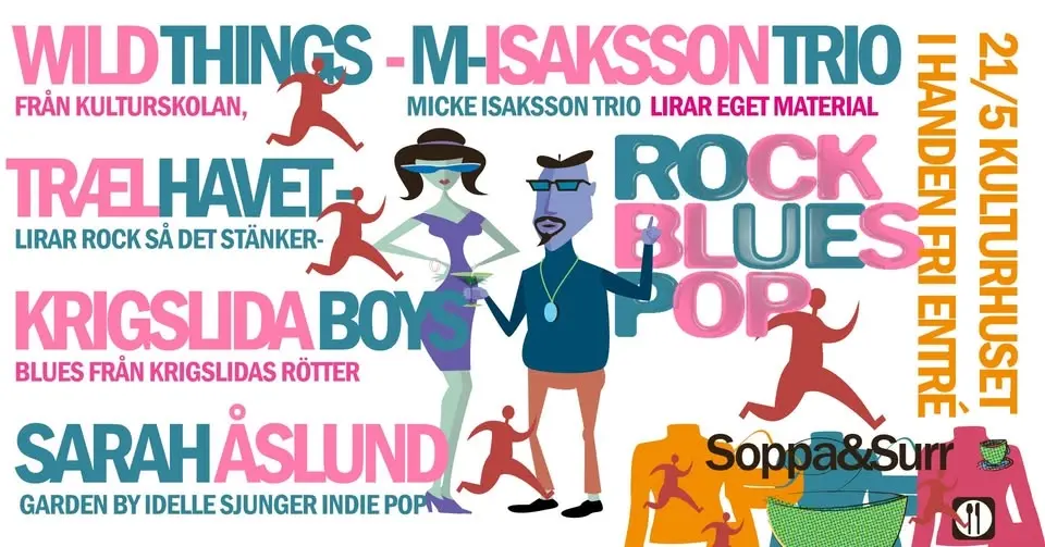 Säsongsavslutning med Blues, Indie-POP och Rock