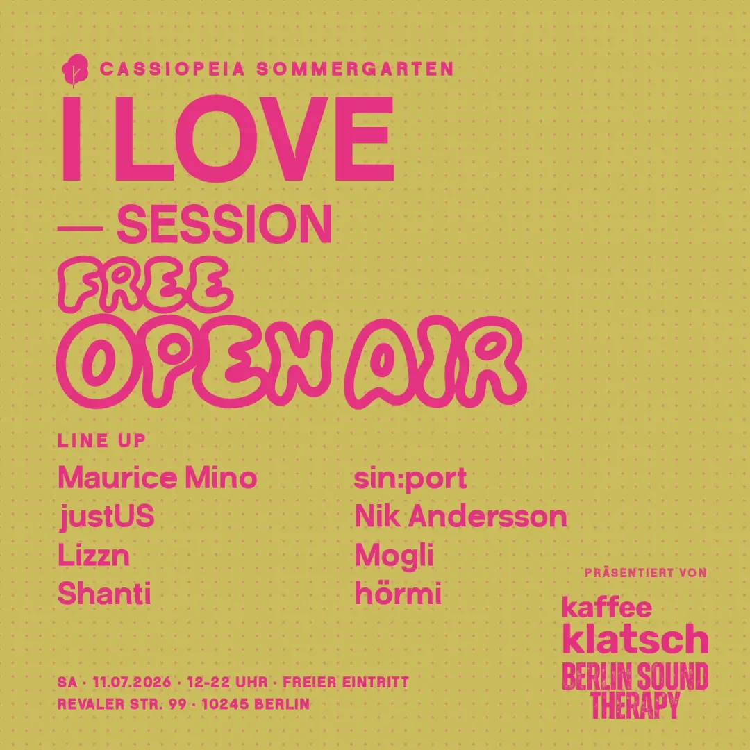 I LOVE SESSION - Open Air Sommergarten