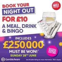 £10 Bingo Night Out 28/06 - Buzz Bingo Brighton