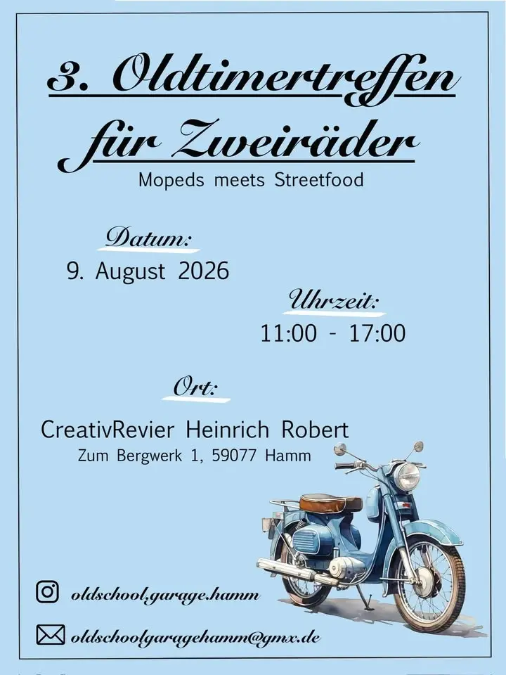 3. Oldtimertreffen für Zweiräder – Mopeds meets Streetfood