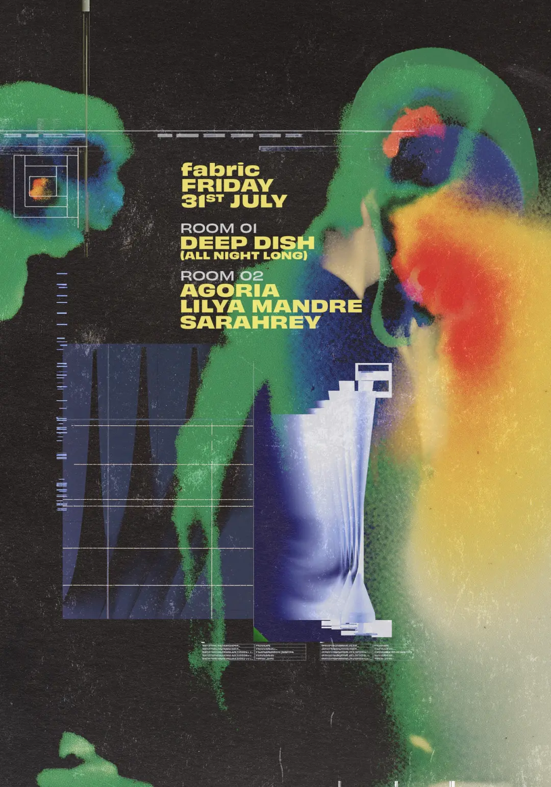 Deep Dish (Dubfire + Sharam), Agoria, Lilya Mandre, SARAHREY