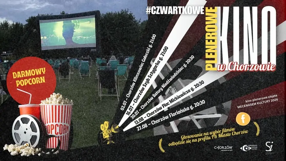 CZWARTKOWE KINO PLENEROWE W CHORZOWIE / Chorzów Klimzowiec Gałeczki