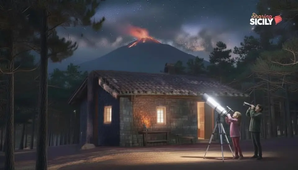Etna al tramonto con cena in rifugio e Telescopio