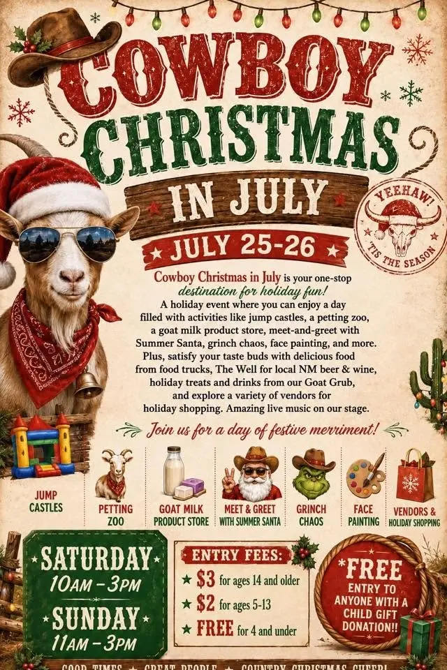 Cowboy Christmas in July 