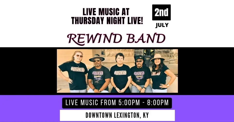 REWIND Band RETURNS to Thursday Night LIVE again in 2026!