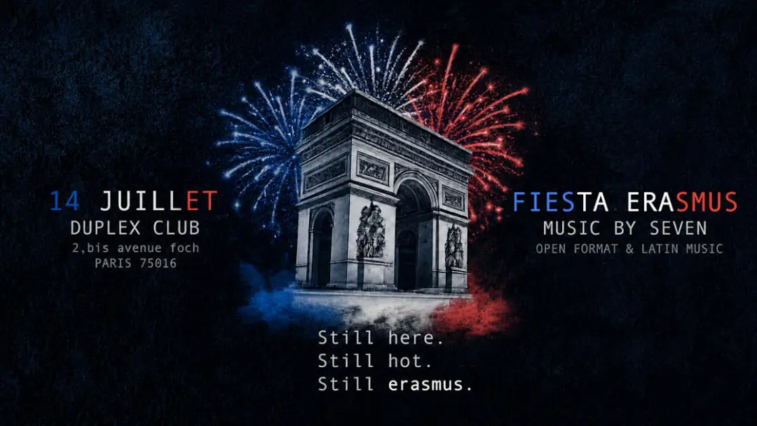 Erasmus Party - Duplex Club - Edition 14 Juillet
