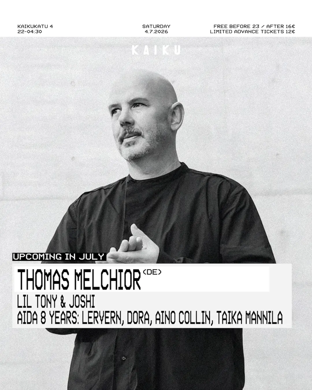 Kaiku presents: Thomas Melchior