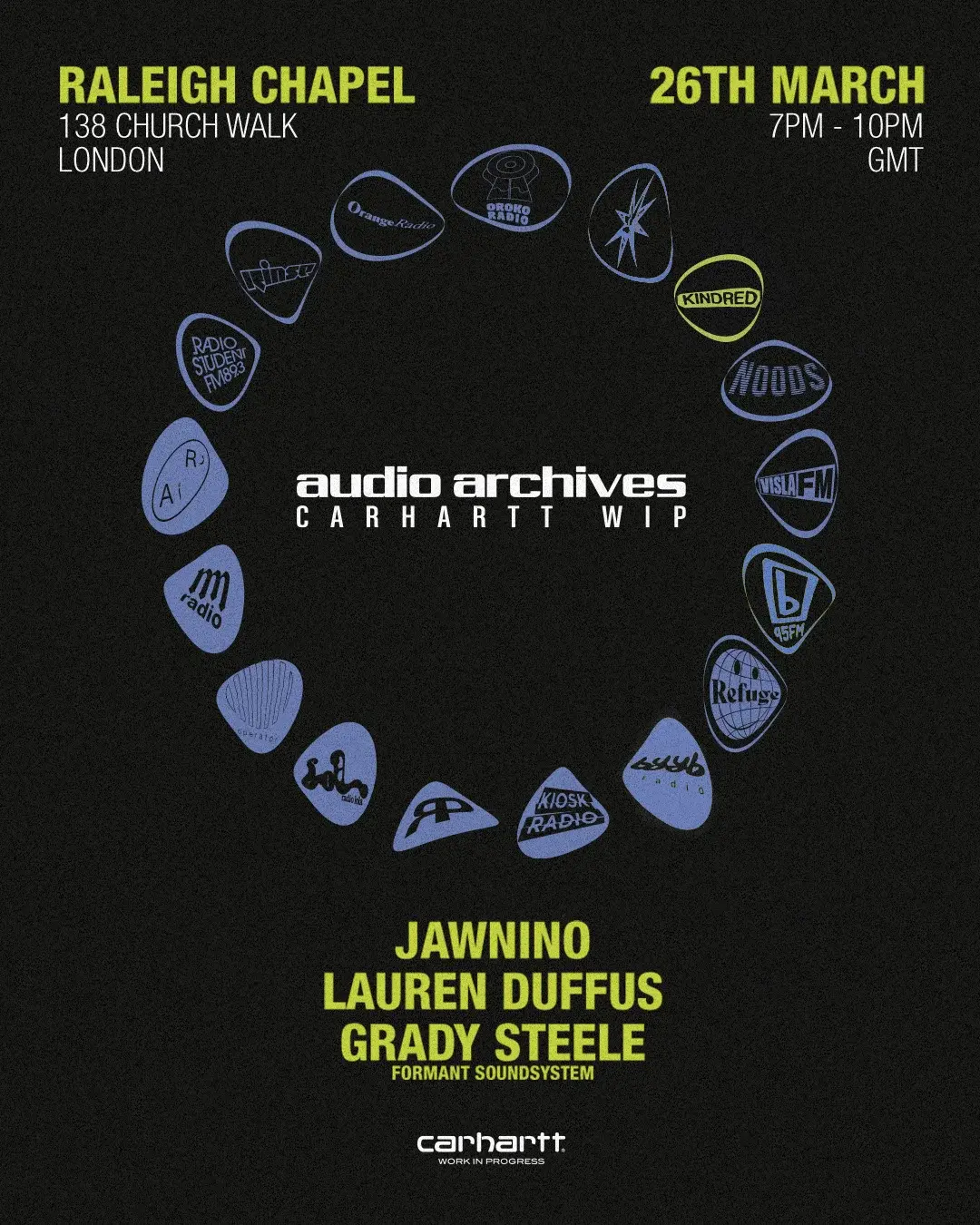 Audio Archives: KINDRED x Carhartt WIP