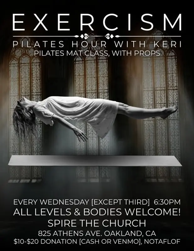 Exercism-Pilates Hour w/Keri Wednesday evenings at Spire in Oakland
