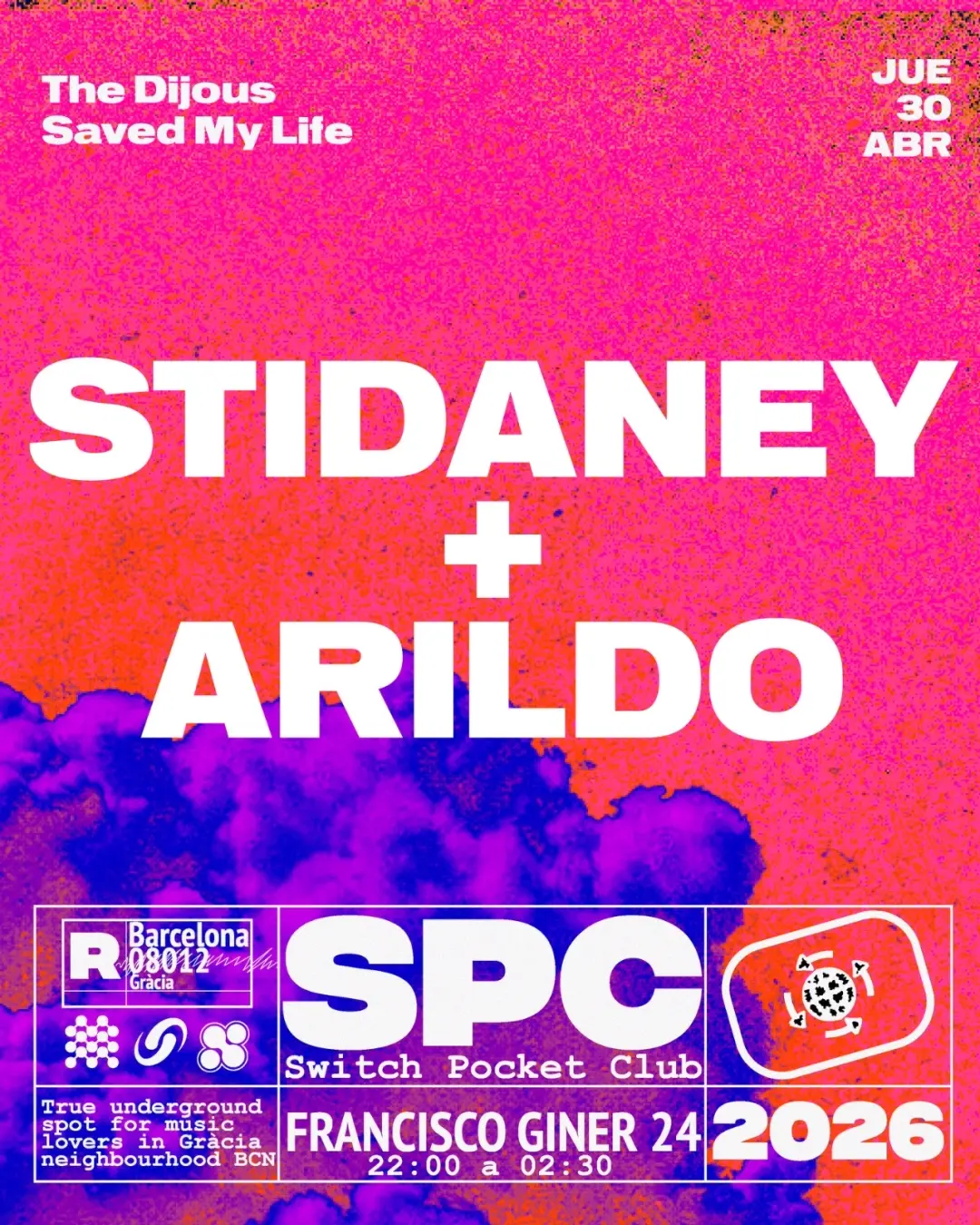 The Dijous Saved My Life: Stidaney, Arildo