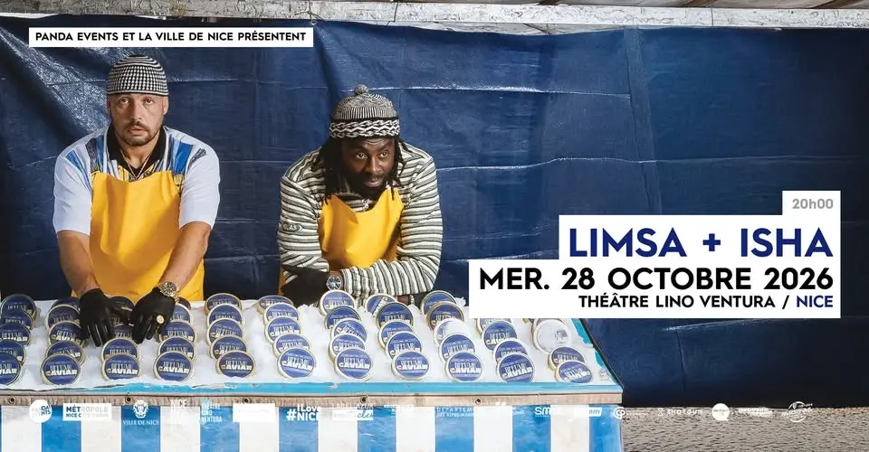 LIMSA + ISHA // SAM. 28 OCTOBRE 2026 // THÉÂTRE LINO VENTURA