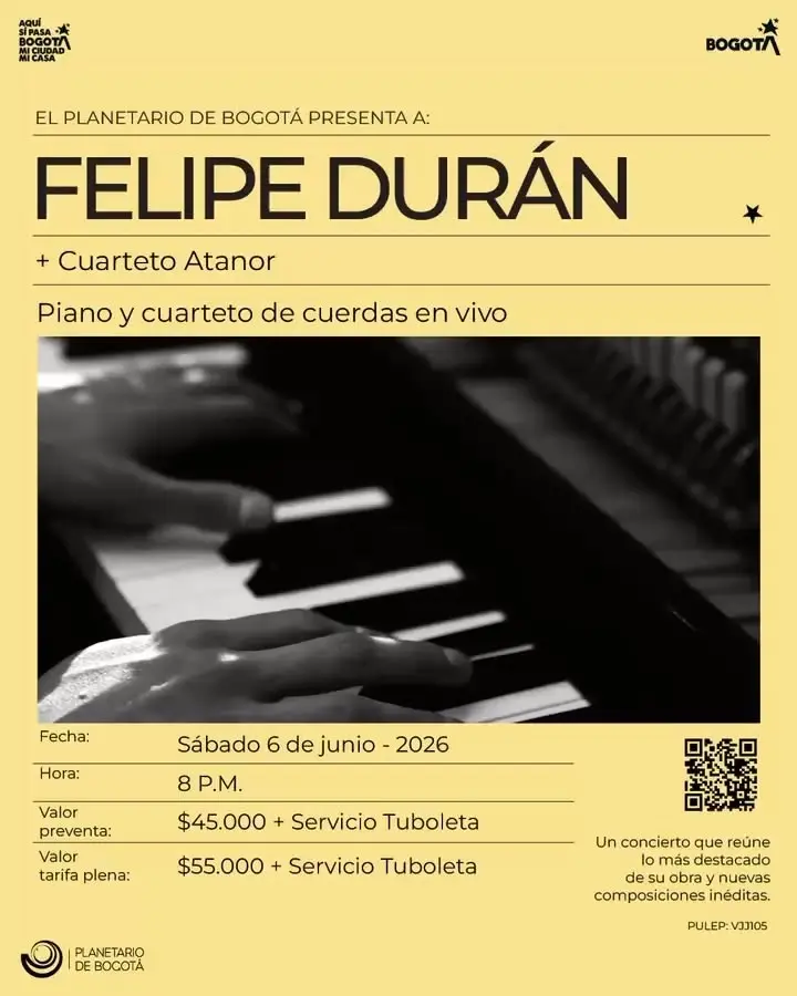 Felipe Durán llega al Planetario de Bogotá