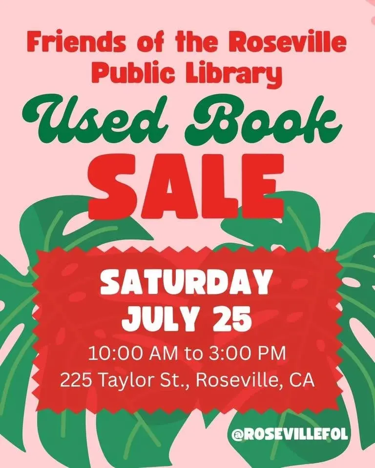 Used Book Sale at the Downtown Library in Roseville, CA