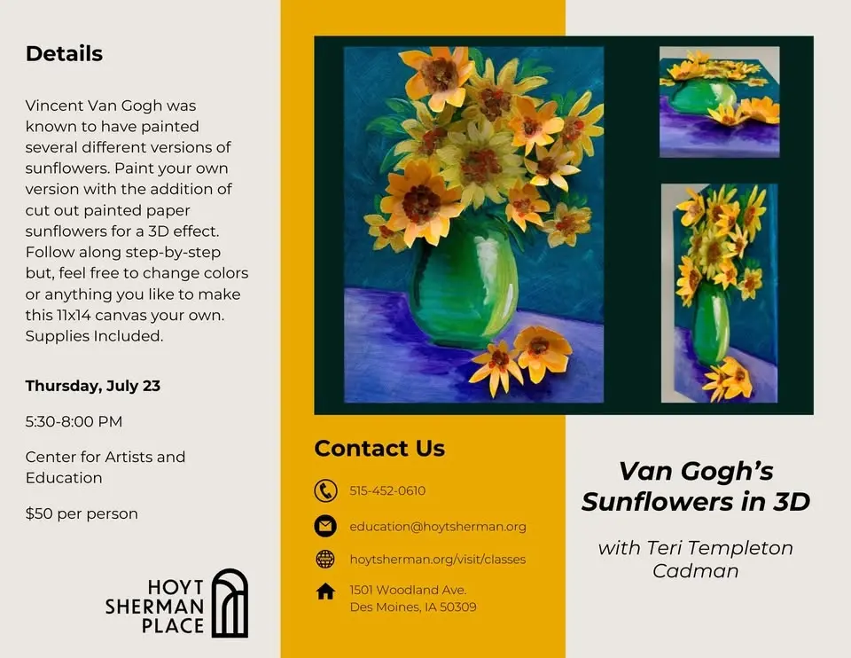CLASS: Van Gogh's Sunflowers in 3D