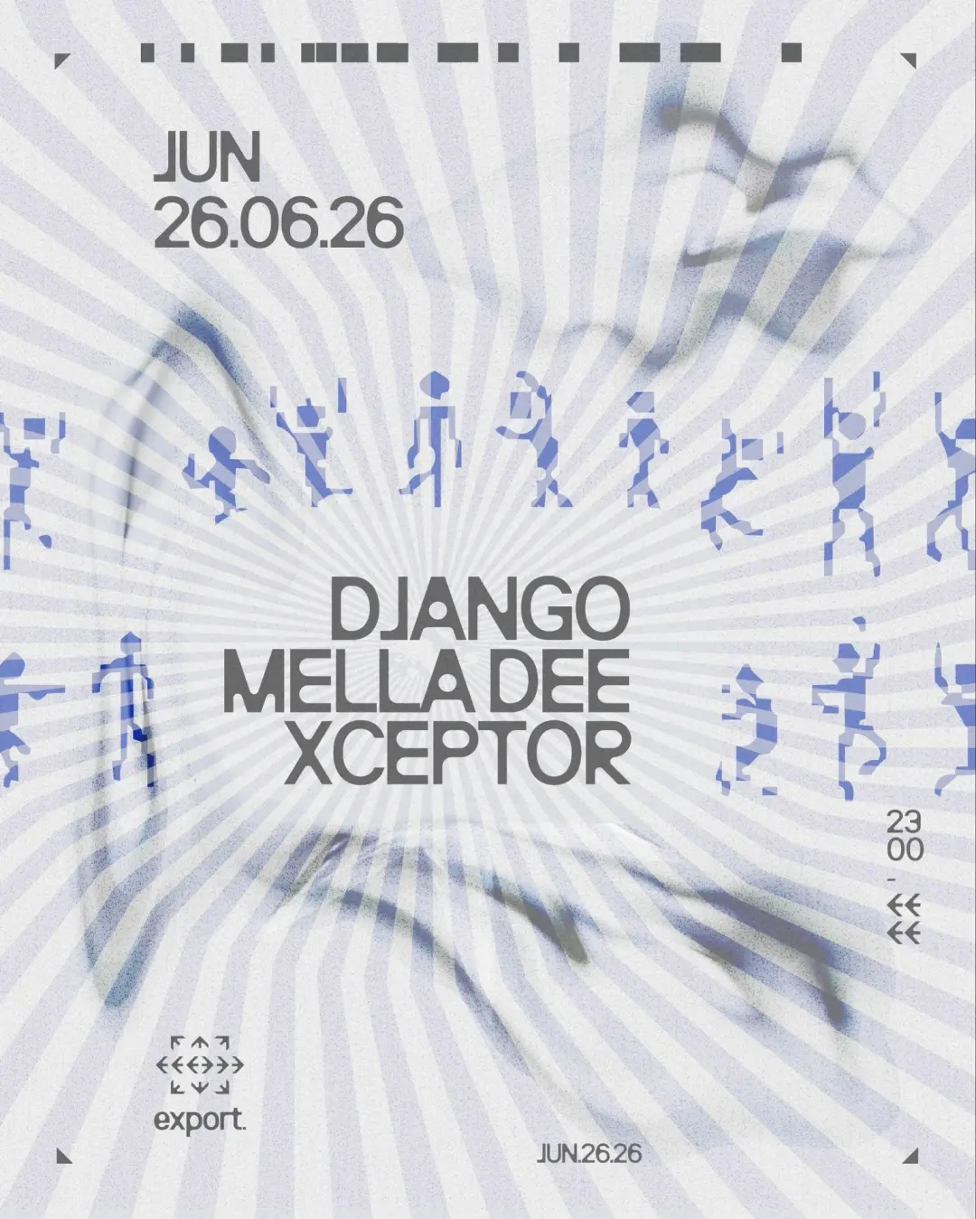 Django, Mella Dee, xceptor