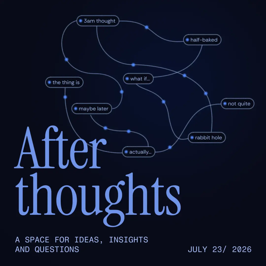 Afterthoughts meetup