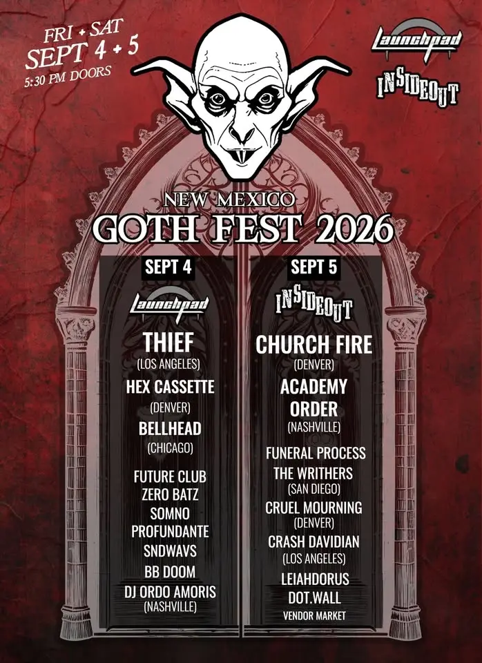 New Mexico Goth Fest 2026