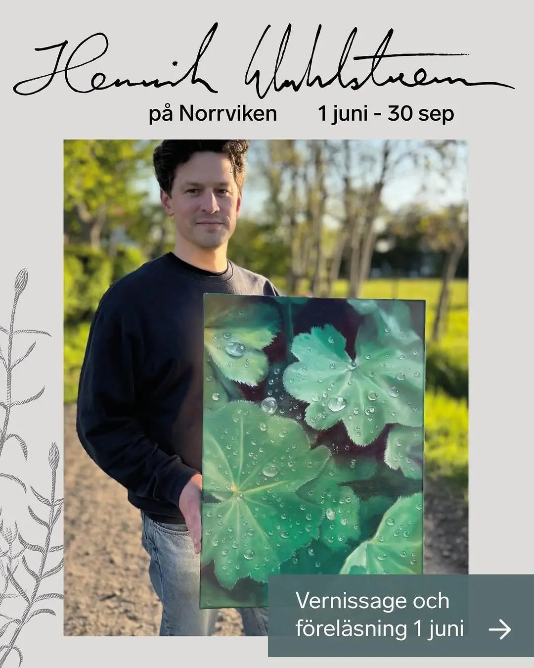 Henrik Wahlström – Vernissage och föreläsning 'Upp och Ner'