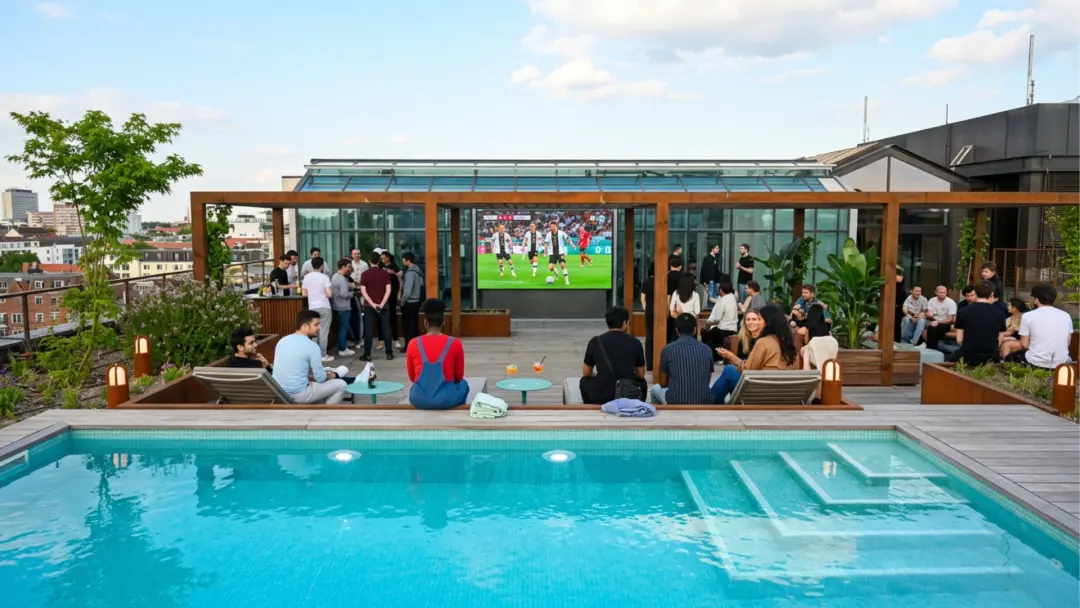 Rooftop World Cup Kickoff