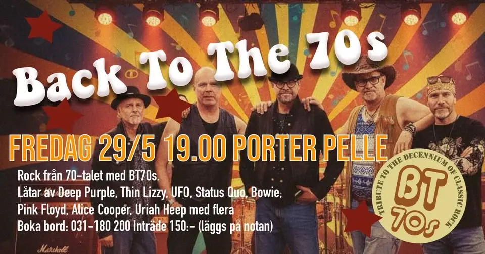 70-tals rock på PorterPelle med BT70s