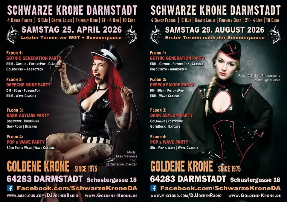 Schwarze Krone Darmstadt - auf 4 Floors ab 21 Uhr (Erster Termin nach der Sommerpause)