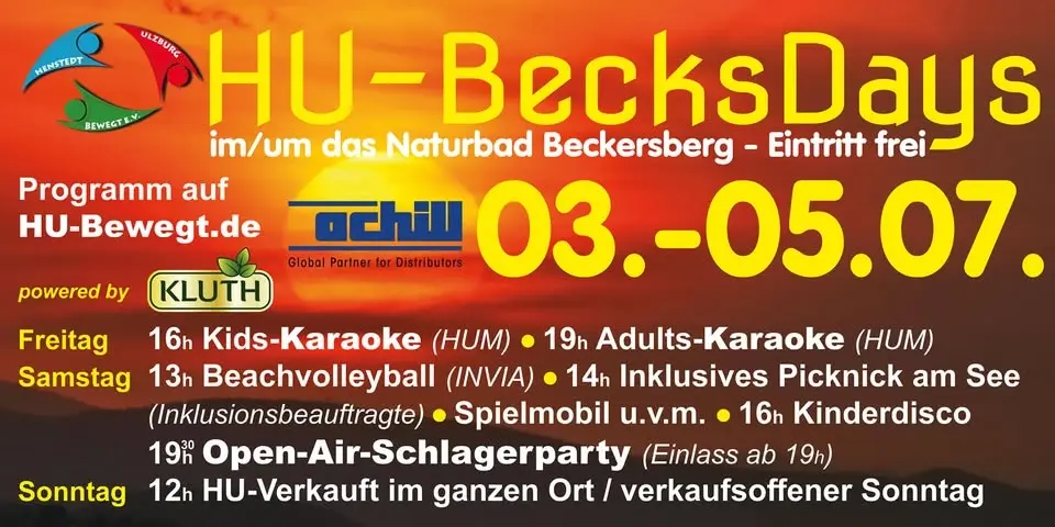 HU-BecksDays mit HU-Verkauft