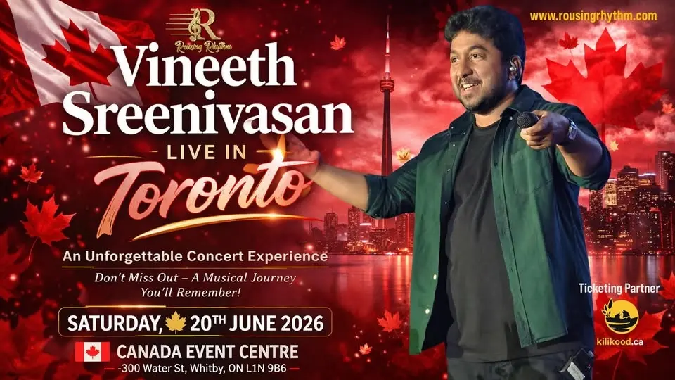 Vineeth Sreenivasan Live - Toronto - June 20, 2026