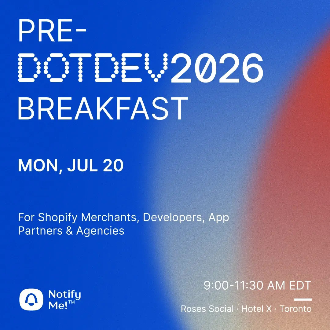 Pre-Dotdev Breakfast with Notify Me!
