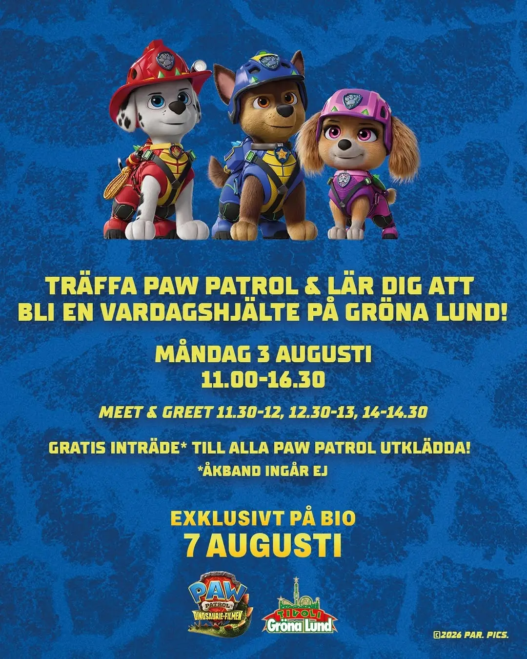 PAW Patrol Meet & Greet på Gröna Lund
