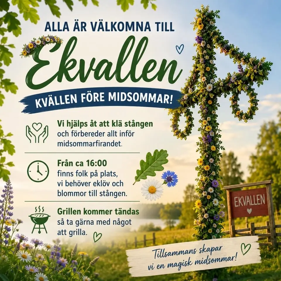 Midsommarförberedelser