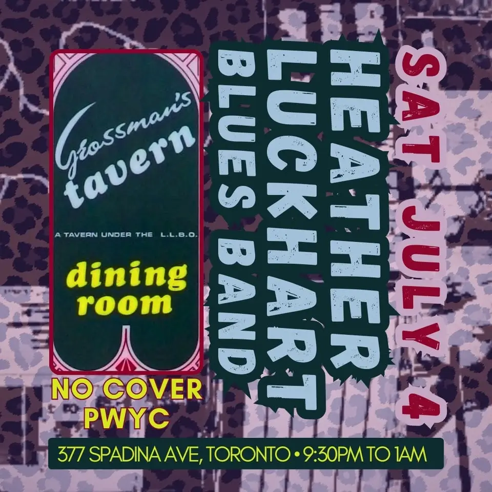 GROSSMAN’S hosts Heather Luckhart Blues Band 