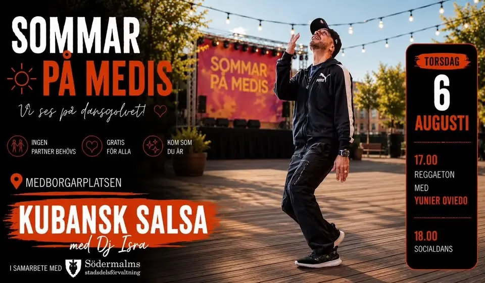 🌞 Sommar på Medis! Kubansk Salsa med Dj Isra 💃🕺🎶 